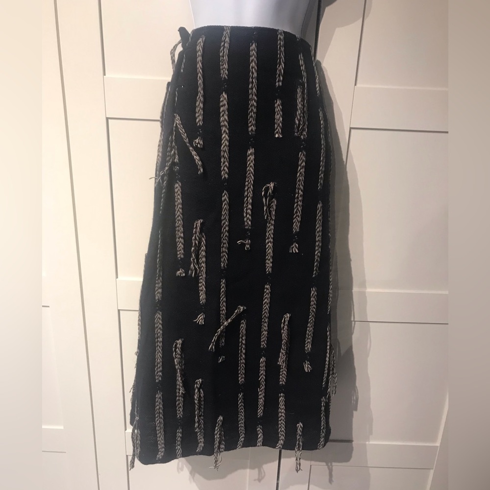 Womens Yohji Yamamoto wool high waisted maxi skirt size S